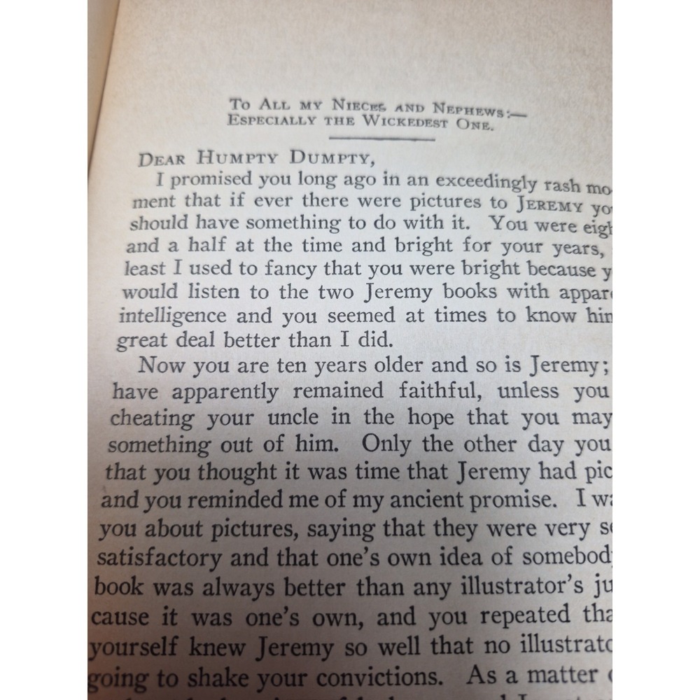 1919 Book Titled "JEREMY" First Edition With Illistrations - Picture 14 of 16